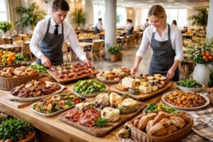 découvrez nos services de restauration collective et traiteur, spécialisés pour les restaurants d'entreprise, avec des produits du terroir frais et de qualité.