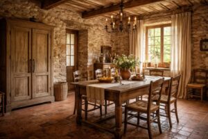 découvrez comment sublimer votre maison de campagne grâce aux pierres apparentes, tomettes charmantes et mobilier ancien pour un intérieur authentique et chaleureux.