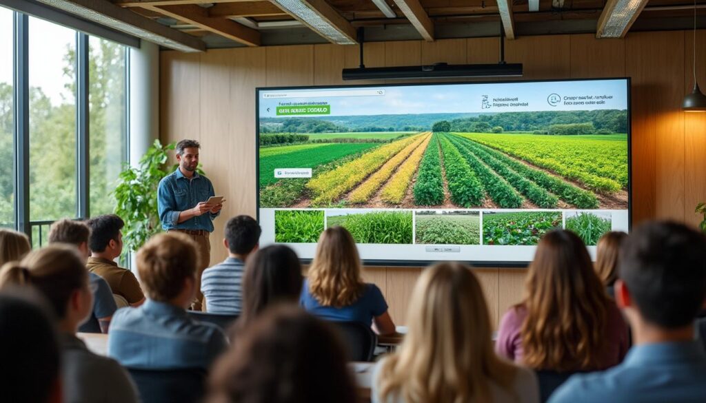 découvrez nos formations en ligne dédiées à l’agriculture durable pour apprendre les pratiques respectueuses de l’environnement et promouvoir une agriculture responsable.